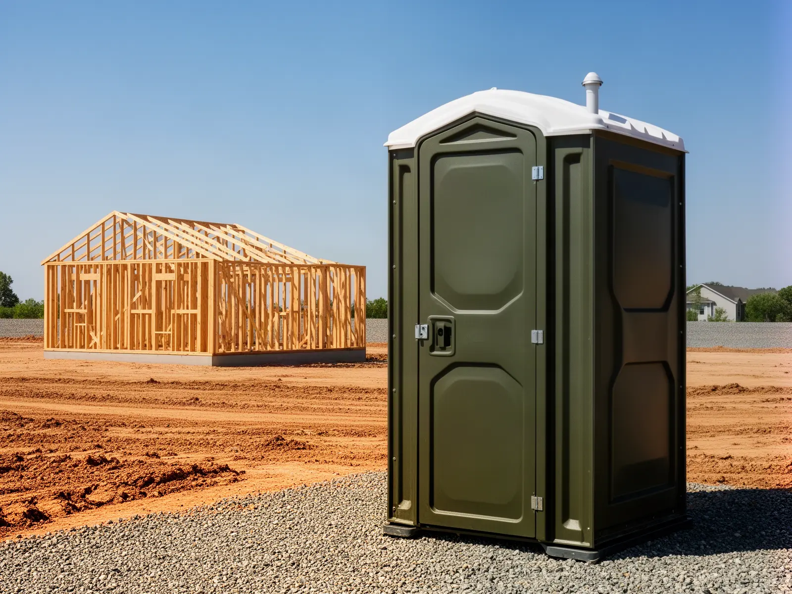Clean porta potty unit from Marty's Porta Potty Rental in Berkeley, CA